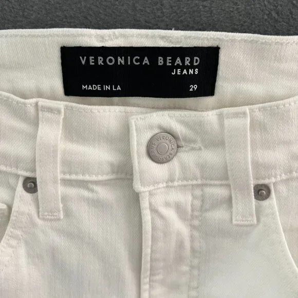 Veronica Beard Beverly White Jeans sz 29 - Picture 3 of 8